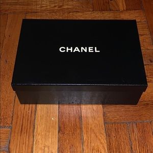 Chanel collectible shoe box w/Chanel tissue paper